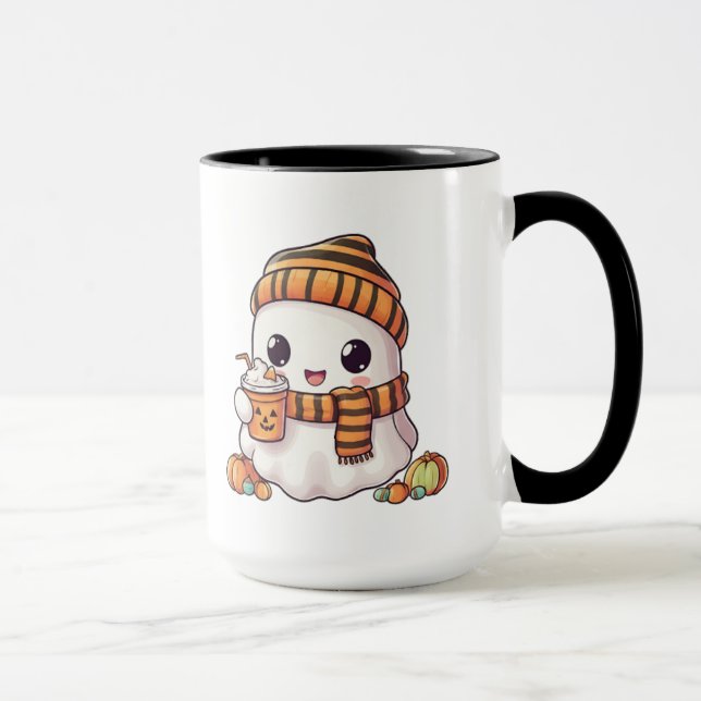 Taza Personalized Cozy Ghost and Pumpkin Spice Autumn M (Derecha)