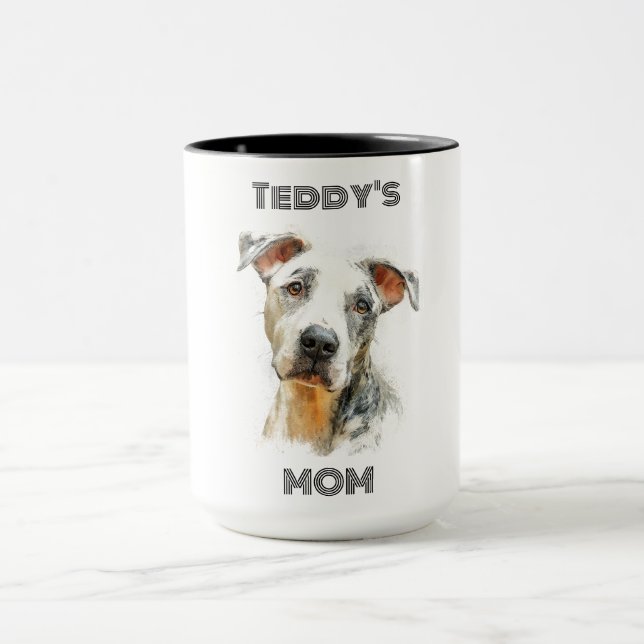 Taza Personalized Dog Mom Photo Combo Mug | Custom Gift (Centro)