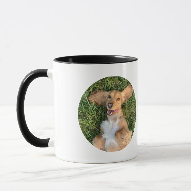 Taza Personalized Dog Photo with Text | Custom Gift (Izquierda)