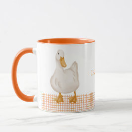 Taza Personalized Duck Mug – Cute Farm Animal Design wi