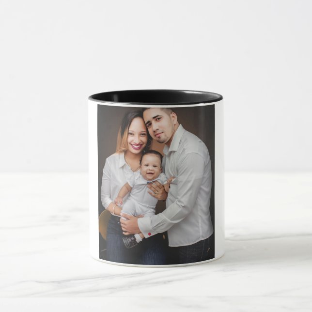Taza Personalized Family Photo Custom (Centro)