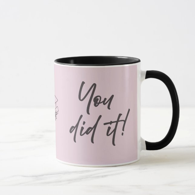 Taza Personalized Graduate Mug – Elegant Script Style (Derecha)