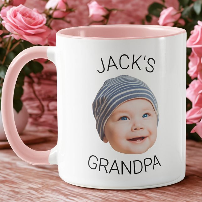 Taza Personalized Grandpa Mug with Baby Face Photo (Subido por el creador)