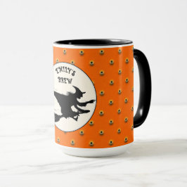 Taza Personalized Halloween Witch Mug