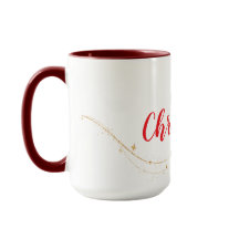 Personalized I Love Christmas Mug
