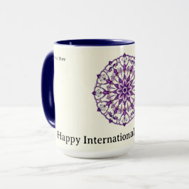 Taza Personalized International Women's Day Floral