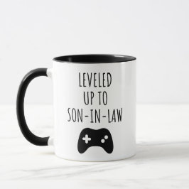 Taza Personalized leveled Up To Son In Law