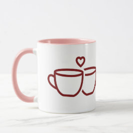 Taza Personalized Love Brews Here Couple Coffee Mug