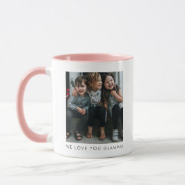 Taza Personalized Love You GLAMMA Grandma Photo Simple