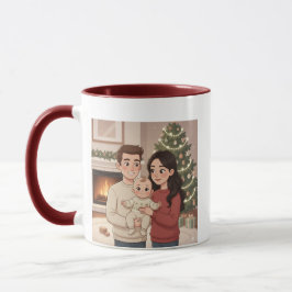 Taza Personalized Merry Christmas Family Mug – Custom C