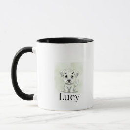 Taza Personalized Modern Pet Mug With Minimal Typograph