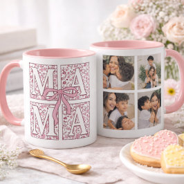 Taza Personalized Mom Photo Mug Cute Design