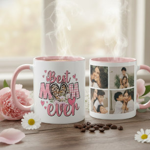 Taza Personalized Mom Photo Mug Cute Design