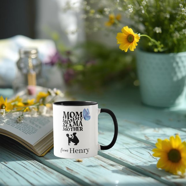 Taza Personalized Mom Typography Mug (Subido por el creador)