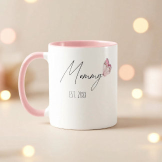 Taza Personalized Mommy EST. Year Mug for Mother's Day 