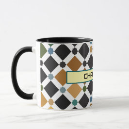 Taza Personalized Moroccan Zellige Pattern Mug – Custom