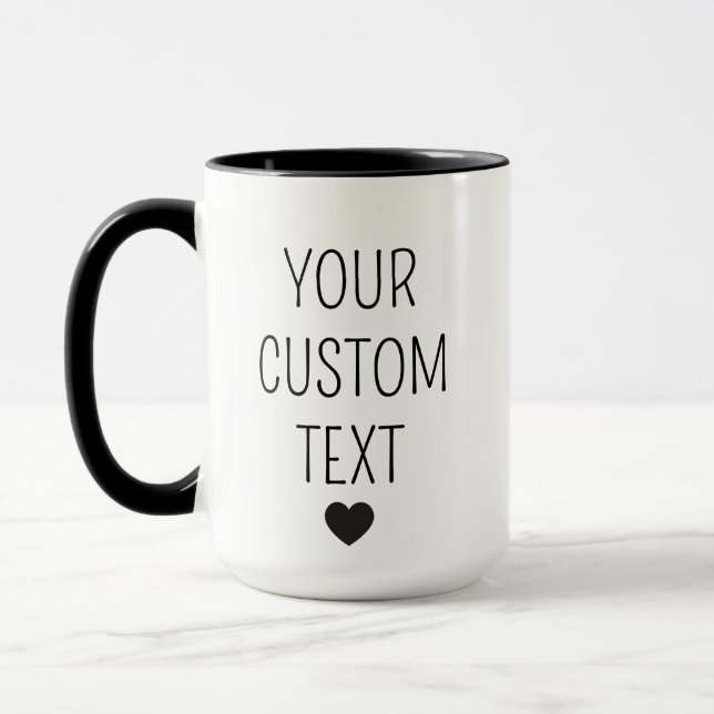 Taza Personalized Mug, Custom Mug, customizable coffee (Izquierda)