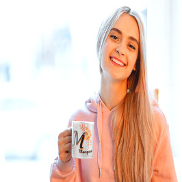 Taza personalized mug, custom name mug, monogram mug, i