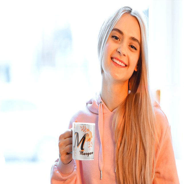 Taza personalized mug, custom name mug, monogram mug, i (Subido por el creador)