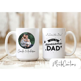Taza Personalized mug for dad with photo with dad.