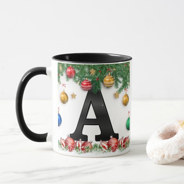 Taza Personalized Mug with Letter (Con donut)