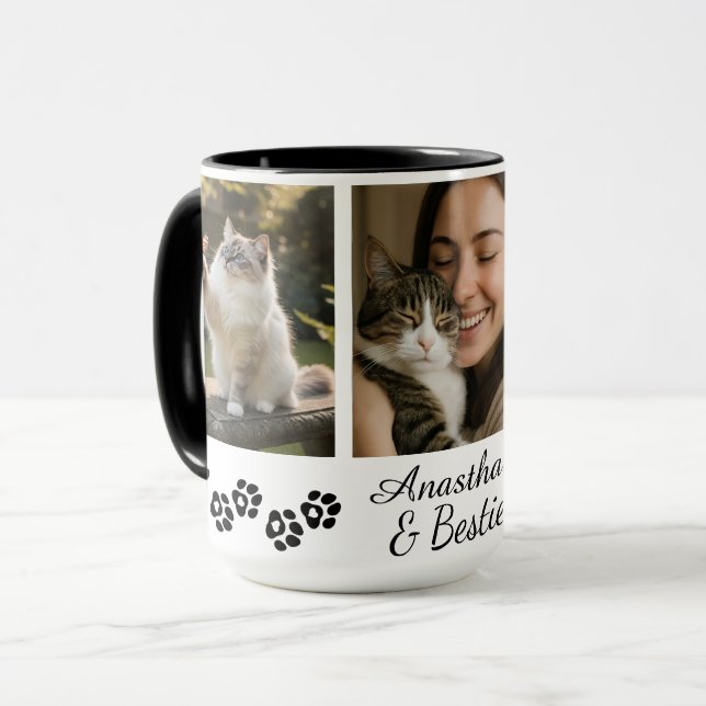 Taza Personalized Multi-Photo Pet Lover Mug  (Anverso izquierdo)