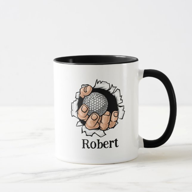 Taza Personalized name Funny golf ball (Derecha)