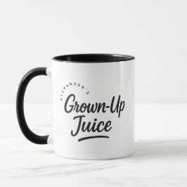 Taza Personalized Name Grown-Up Juice Gift Coffee
