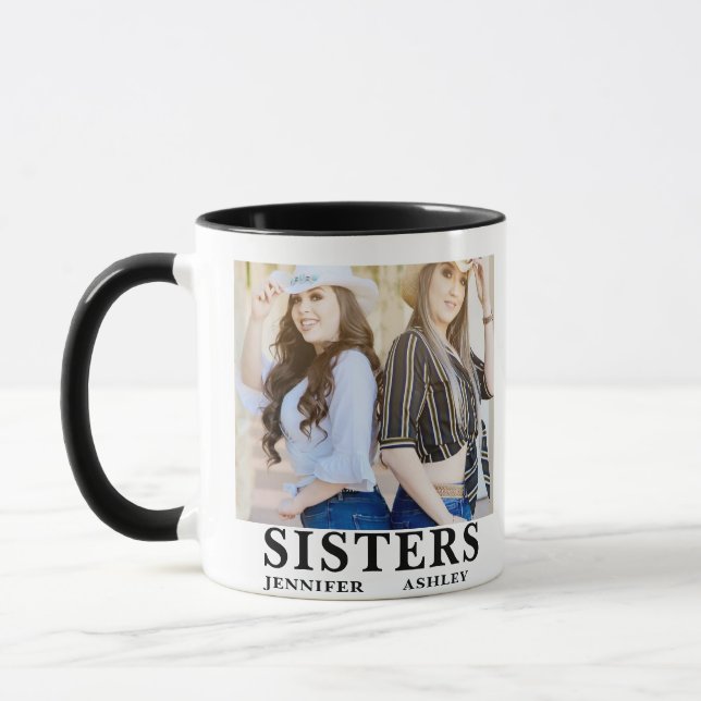 Taza Personalized Name Photo Sister  (Izquierda)