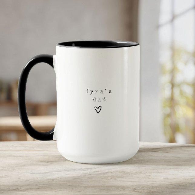 Taza Personalized New Dad  Cute First Time Father (Subido por el creador)
