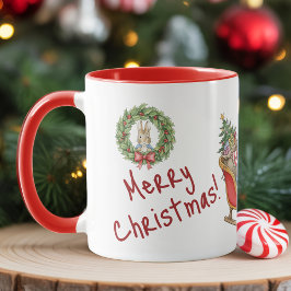 Taza Personalized Peter Rabbit Merry Christmas