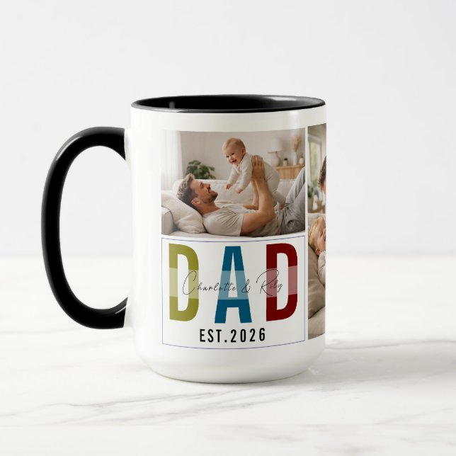 Taza Personalized Photo Mug – Our First Father’s Day (Izquierda)