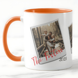 Taza Personalized Polaroid Family Photo  - Modern gift