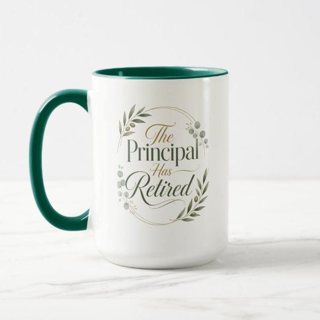 Taza Personalized Principal Retirement Gift (Izquierda)