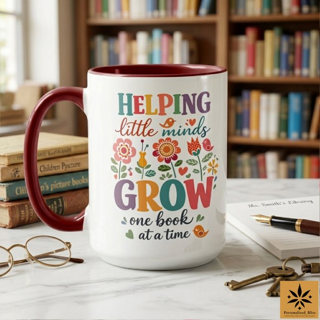 Taza Personalized School Librarian | Happy School  (Personalized School Librarian | Happy School Mug
)