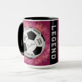 Taza Personalized Soccer Ball Birthday  | Age Name Text