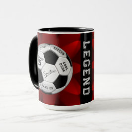 Taza Personalized Soccer Ball Birthday  | Age Name Text