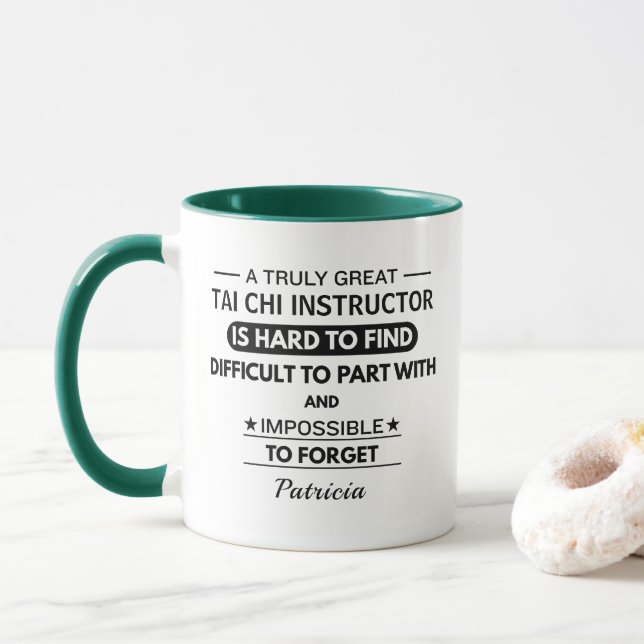 Taza Personalized Tai Chi Instructor Appreciation  (Con donut)