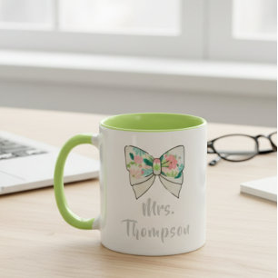 Taza Personalized wedding mugs - custom bridal party 