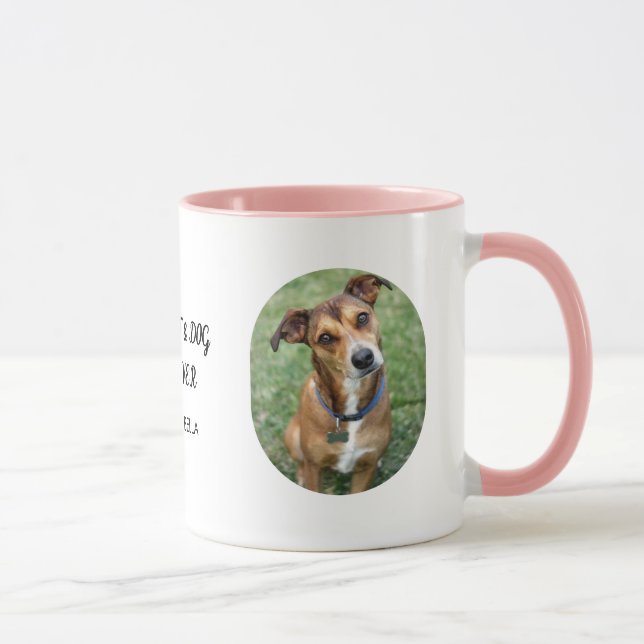 Taza Personalized with Mimo & Bella Best Cat & Dog Mom  (Derecha)