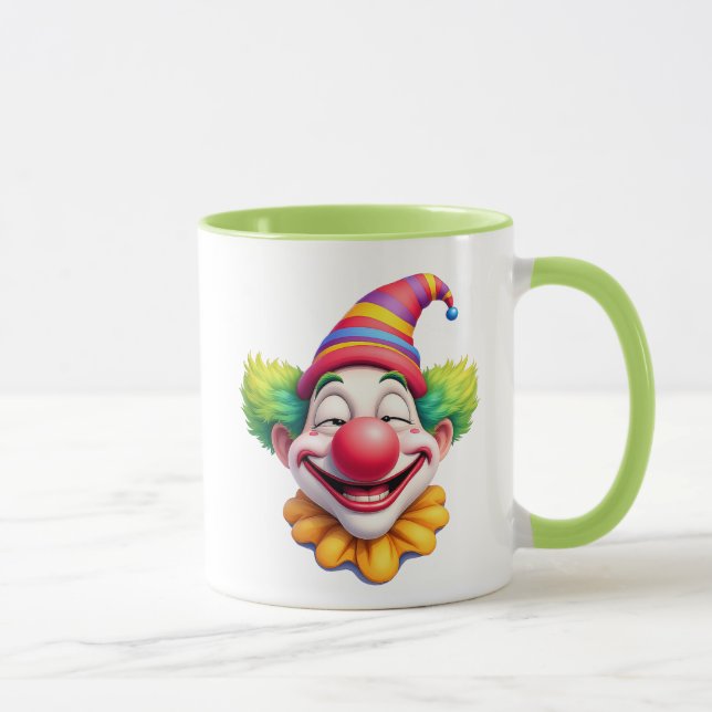 Taza Personnage drôle, nez rouge, blagues, grimaces. (Derecha)