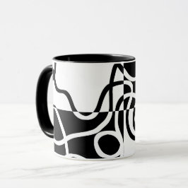 Taza Persuasión lineal II: Resumen en blanco y negro