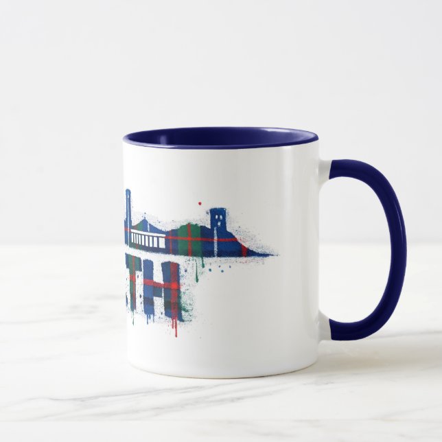 Taza Perth Scotland Tartan Mug Scottish  (Derecha)