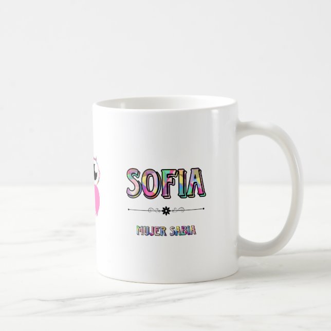 Taza Perzonalizada con el nombre de SOFIA (Derecha)
