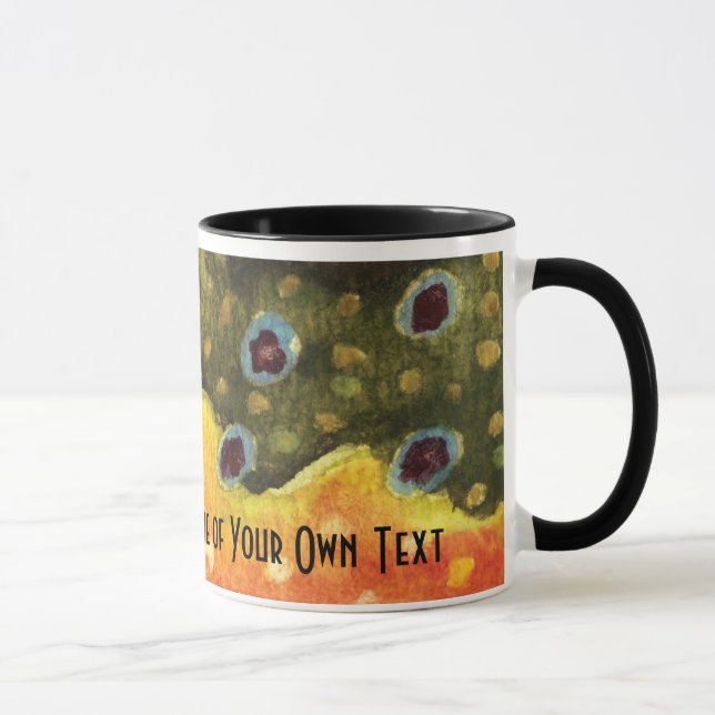 Taza Pesca con mosca de la trucha (Derecha)