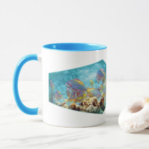 Taza Pesca de antrías en la barrera de coral - Diseño f