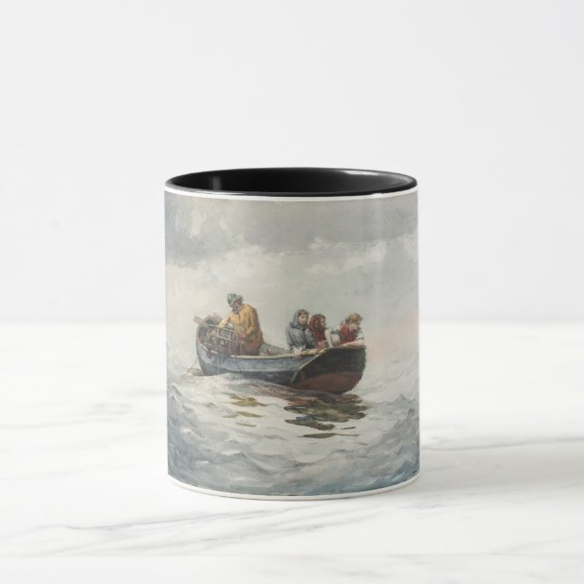 Taza Pesca de cangrejo (por Winslow Homer) (Centro)