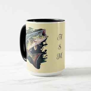 Taza Pesca de grano de largemouth