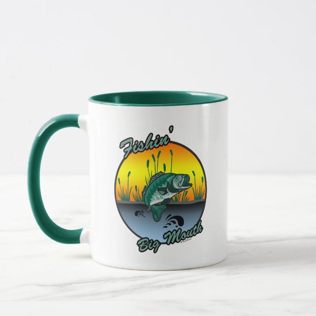 Taza Pesca de los grandes Camisetas de la pesca de la b (Izquierda)
