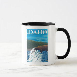 Taza Pesca de oso en el río Idaho